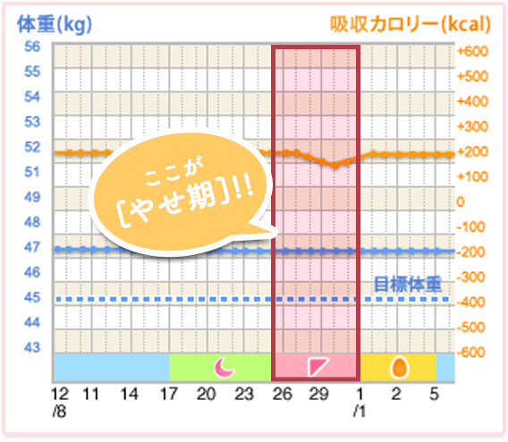 ダイエットグラフ見本